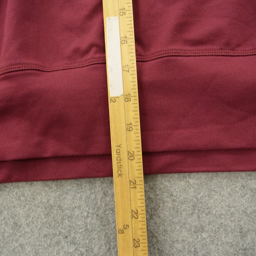 Adidas Sweatshirt Womens Large Red Performance Power Aero Ready Crop Cover Up - Picture 12 of 16